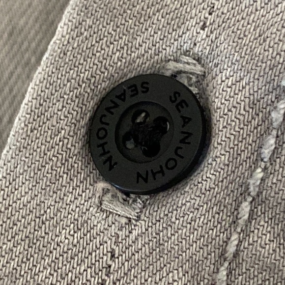 Sean John Washed Gray Cotton Jacket - Picture 7 of 7